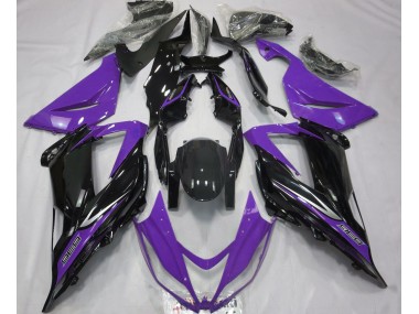 Noir & Violet 13-18 Kawasaki ZX6R Carénage