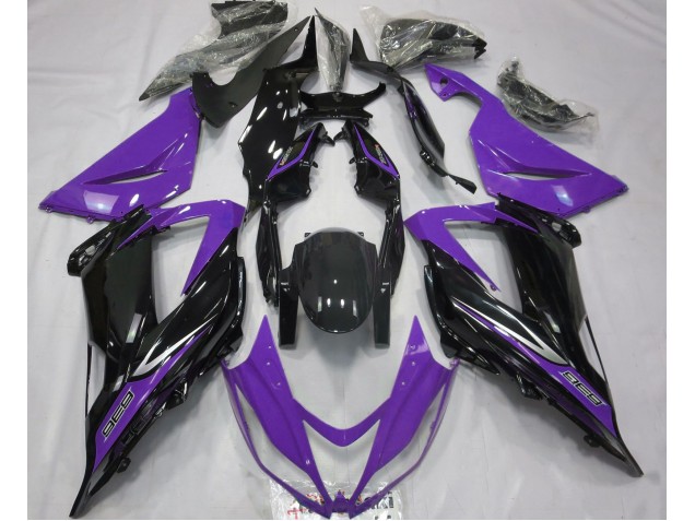 Noir & Violet 13-18 Kawasaki ZX6R Carénage Noir & Violet 13-18 Kawasaki ZX6R Carénage