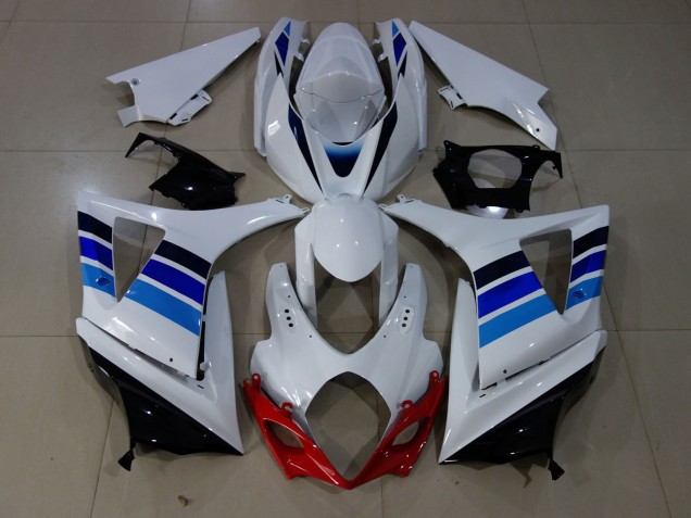 OEM Style Bleu & Blanc 07-08 Suzuki GSXR 1000 Carénage OEM Style Bleu & Blanc 07-08 Suzuki GSXR 1000 Carénage