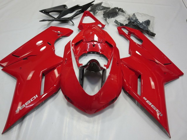 OEM Style Rouge Brillant 07-14 Ducati 848 1098 1198 Carénage OEM Style Rouge Brillant 07-14 Ducati 848 1098 1198 Carénage