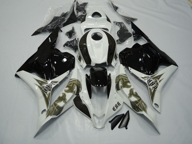 Or Noir & Blanc 09-12 Honda CBR600RR Carénage Or Noir & Blanc 09-12 Honda CBR600RR Carénage