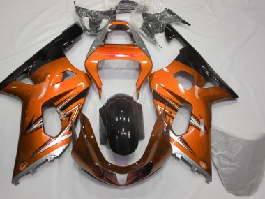 Orange & Argent 01-03 Suzuki GSXR 600-750 Carénage