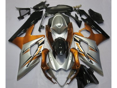 Orange Argent & Noir 05-06 Suzuki GSXR 1000 Carénage