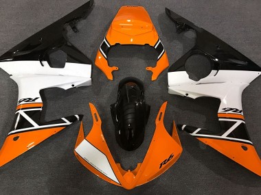 Orange Blanc & Noir 03-04 Yamaha R6 Carénage