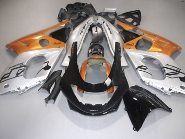 Orange Brillant Argent & Noir 98-07 Yamaha YZF600 Carénage