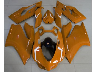 Orange Brillant & Blanc 11-14 Ducati 1199 Carénage