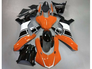 Orange Brillant Blanc & Noir 15-19 Yamaha R1 Carénage