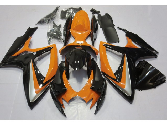Orange Brillant Débadgé 06-07 Suzuki GSXR 600-750 Carénage Orange Brillant Débadgé 06-07 Suzuki GSXR 600-750 Carénage