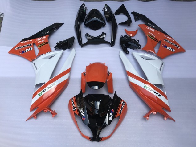 Orange Brillant & Logos 09-12 Kawasaki ZX6R Carénage Orange Brillant & Logos 09-12 Kawasaki ZX6R Carénage