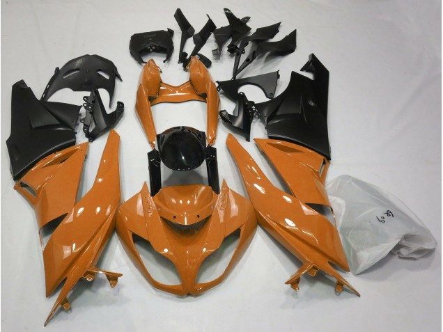 Orange Brillant & Noir 09-12 Kawasaki ZX6R Carénage Orange Brillant & Noir 09-12 Kawasaki ZX6R Carénage