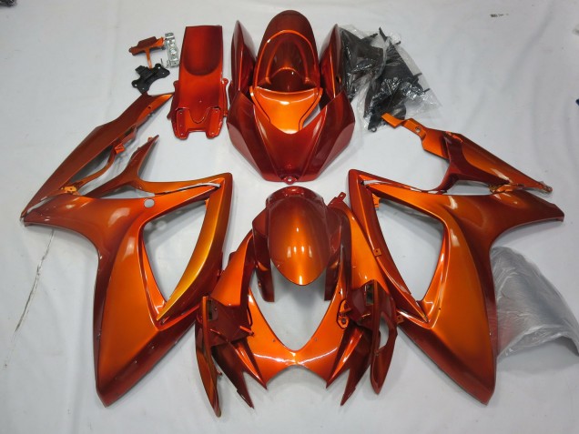 Orange Brûlée 06-07 Suzuki GSXR 600-750 Carénage Orange Brûlée 06-07 Suzuki GSXR 600-750 Carénage