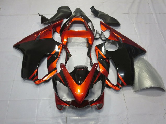 Orange Foncé & Noir 01-03 Honda CBR600 F4i Carénage Orange Foncé & Noir 01-03 Honda CBR600 F4i Carénage
