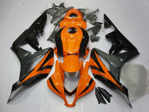 Orange Gris & Noir 07-08 Honda CBR600RR Carénage