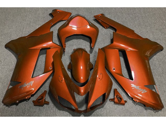 Orange Tigre 07-08 Kawasaki ZX6R Carénage Orange Tigre 07-08 Kawasaki ZX6R Carénage