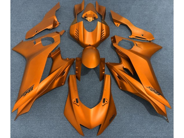 Orange Vif Mat 17-21 Yamaha R6 Carénage Orange Vif Mat 17-21 Yamaha R6 Carénage