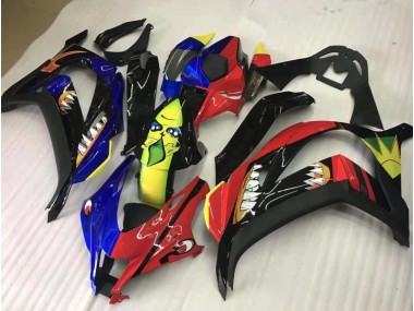 Partager Rouge & Bleu 16-19 Kawasaki ZX10R Carénage