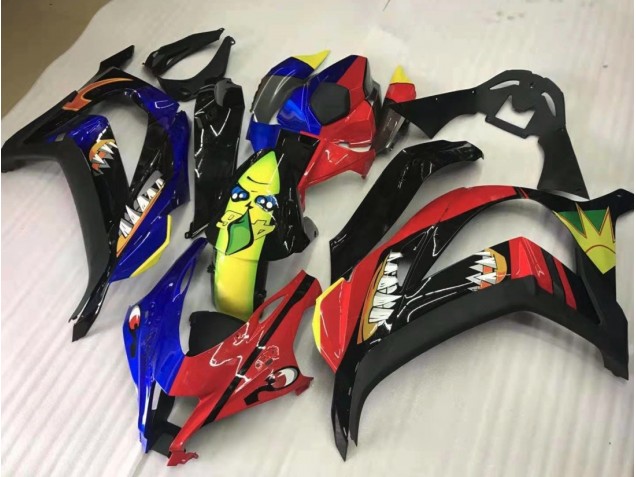 Partager Rouge & Bleu 16-19 Kawasaki ZX10R Carénage Partager Rouge & Bleu 16-19 Kawasaki ZX10R Carénage