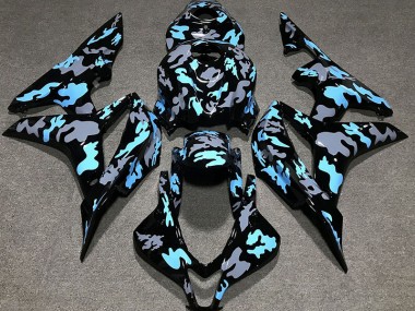 Personnalisé Camo Bleu 07-08 Honda CBR600RR Carénage