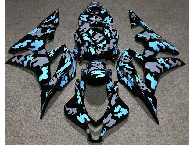 Personnalisé Camo Bleu 07-08 Honda CBR600RR Carénage Personnalisé Camo Bleu 07-08 Honda CBR600RR Carénage