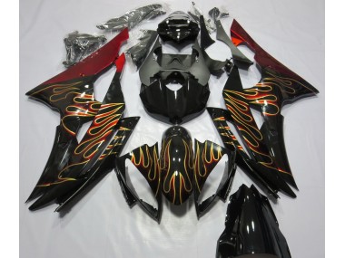 Personnalisé Flamme 08-16 Yamaha R6 Carénage