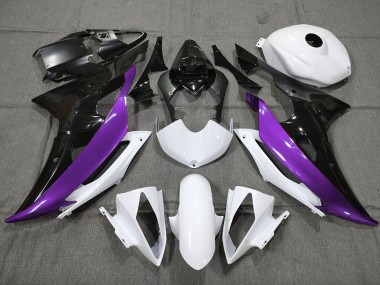 Personnalisé Violet Noir & Blanc 08-16 Yamaha R6 Carénage