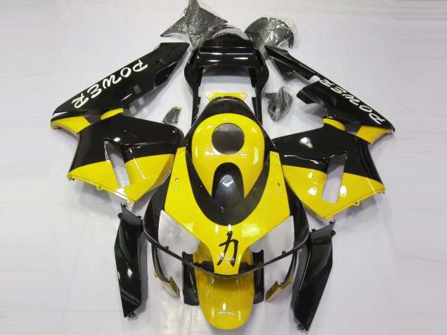 Puissance Jaune Brillant 03-04 Honda CBR600RR Carénage Puissance Jaune Brillant 03-04 Honda CBR600RR Carénage