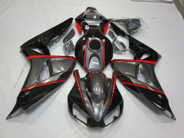 Rayure Épingle Rouge Noir Argent 06-07 Honda CBR1000RR Carénage Rayure Épingle Rouge Noir Argent 06-07 Honda CBR1000RR Carénage