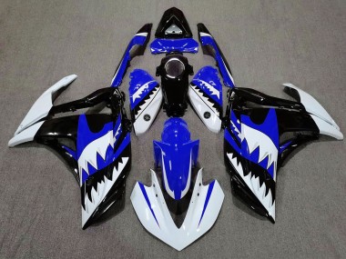 Requin Blanc & Bleu 15-18 Yamaha R3 Carénage