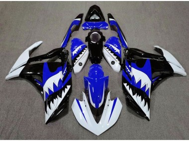 Requin Blanc & Bleu 15-18 Yamaha R3 Carénage