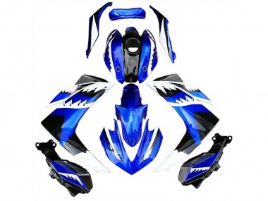Requin Blanc Bleu & Noir 15-18 Yamaha R3 Carénage