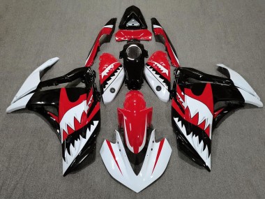 Requin Blanc & Rouge 15-18 Yamaha R3 Carénage