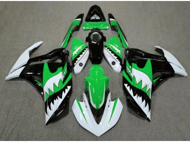 Requin Blanc & Vert 15-18 Yamaha R3 Carénage
