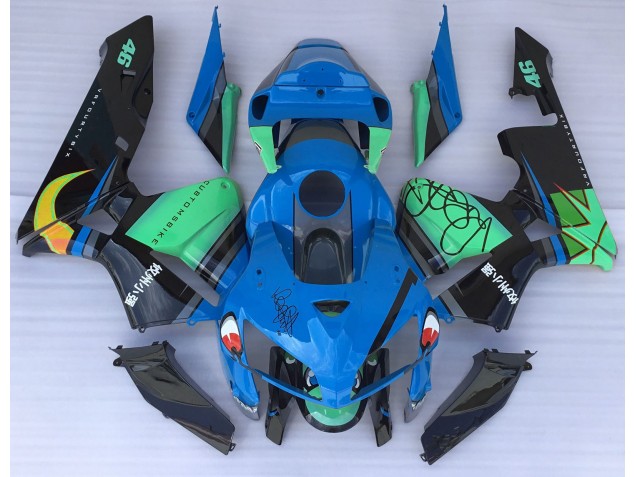 Requin Bleu & Vert 05-06 Honda CBR600RR Carénage Requin Bleu & Vert 05-06 Honda CBR600RR Carénage