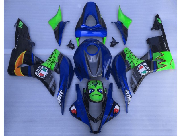 Requin Bleu & Vert 07-08 Honda CBR600RR Carénage Requin Bleu & Vert 07-08 Honda CBR600RR Carénage