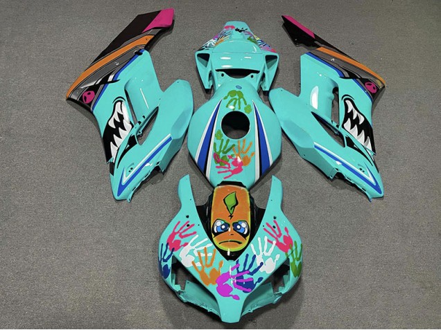 Requin Turquoise 04-05 Honda CBR1000RR Carénage Requin Turquoise 04-05 Honda CBR1000RR Carénage