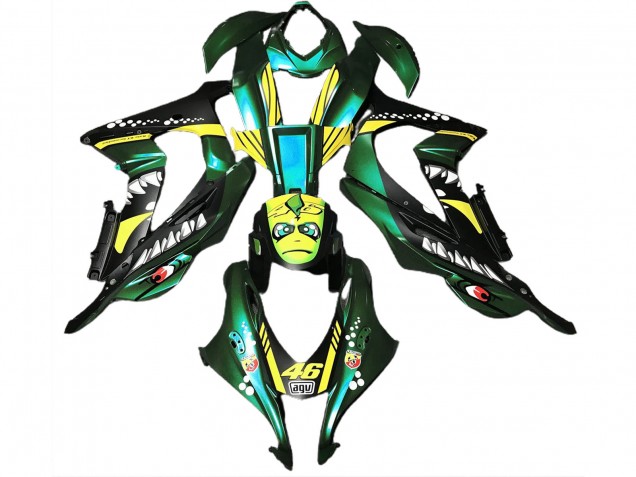 Requin Vert Forêt 16-19 Kawasaki ZX10R Carénage Requin Vert Forêt 16-19 Kawasaki ZX10R Carénage