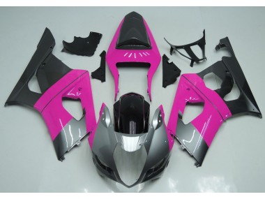 Rose Argenté & Noir 03-04 Suzuki GSXR 1000 Carénage