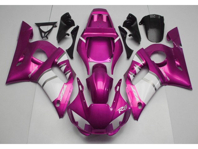 Rose & Blanc 98-02 Yamaha R6 Carénage Rose & Blanc 98-02 Yamaha R6 Carénage