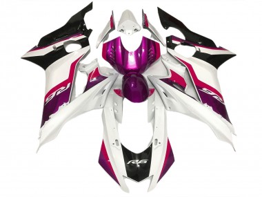 Rose & Blanc Brillant 17-21 Yamaha R6 Carénage