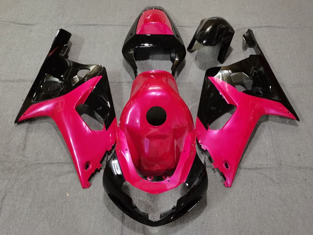 Rose Brillant & Noir 01-03 Suzuki GSXR 600-750 Carénage Rose Brillant & Noir 01-03 Suzuki GSXR 600-750 Carénage