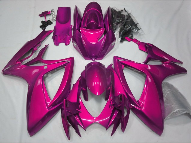Rose Brillant Uni 06-07 Suzuki GSXR 600-750 Carénage Rose Brillant Uni 06-07 Suzuki GSXR 600-750 Carénage