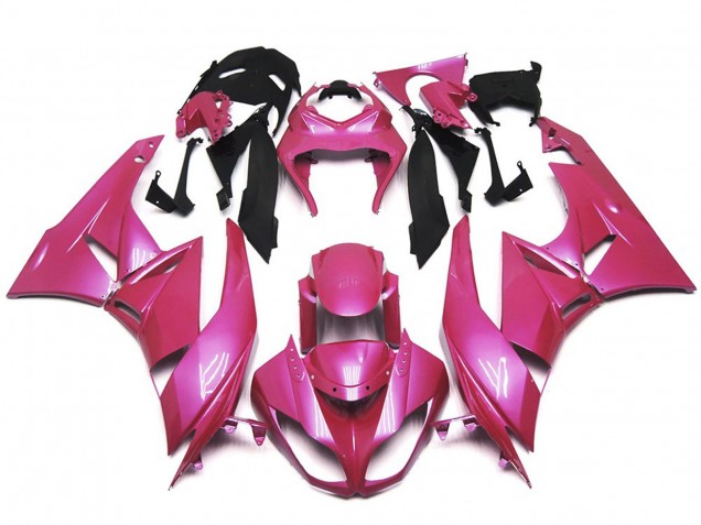 Rose Brillant Vibrant 09-12 Kawasaki ZX6R Carénage Rose Brillant Vibrant 09-12 Kawasaki ZX6R Carénage