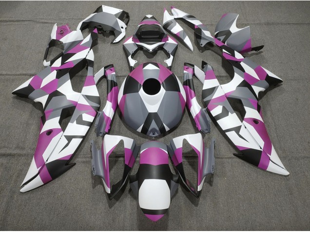 Rose Camo Uni 08-16 Yamaha R6 Carénage Rose Camo Uni 08-16 Yamaha R6 Carénage