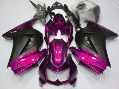 Rose & Noir Mat 08-12 Kawasaki Ninja 250 Carénage