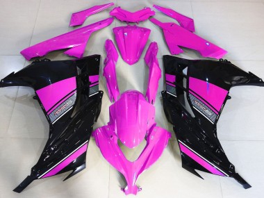 Rose Vif & Noir 13-18 Kawasaki Ninja 300 Carénage