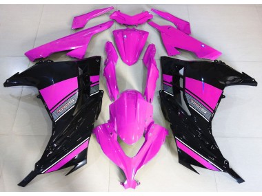Rose Vif & Noir 13-18 Kawasaki Ninja 300 Carénage