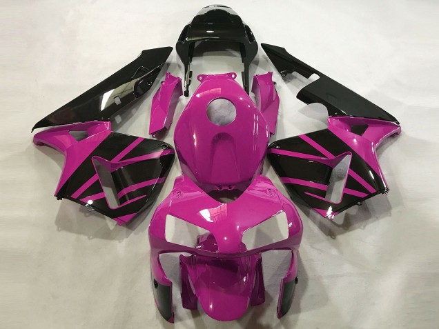 Rose Vif & Noir Brillant 03-04 Honda CBR600RR Carénage Rose Vif & Noir Brillant 03-04 Honda CBR600RR Carénage