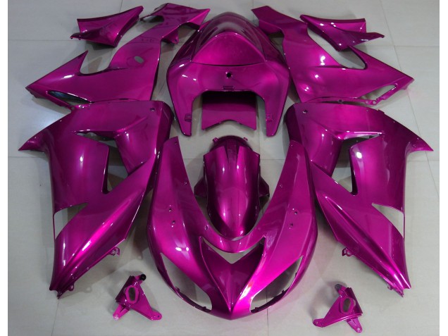 Rose Vif Uni 06-07 Kawasaki ZX10R Carénage Rose Vif Uni 06-07 Kawasaki ZX10R Carénage