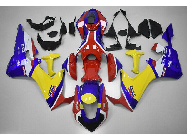 Rosso Blu E Giallo HRC 17-23 Honda CBR1000RR Carénage Rosso Blu E Giallo HRC 17-23 Honda CBR1000RR Carénage
