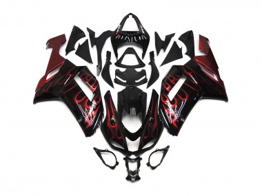 Rosso Lucido Fiamma 07-08 Kawasaki ZX6R Carénage